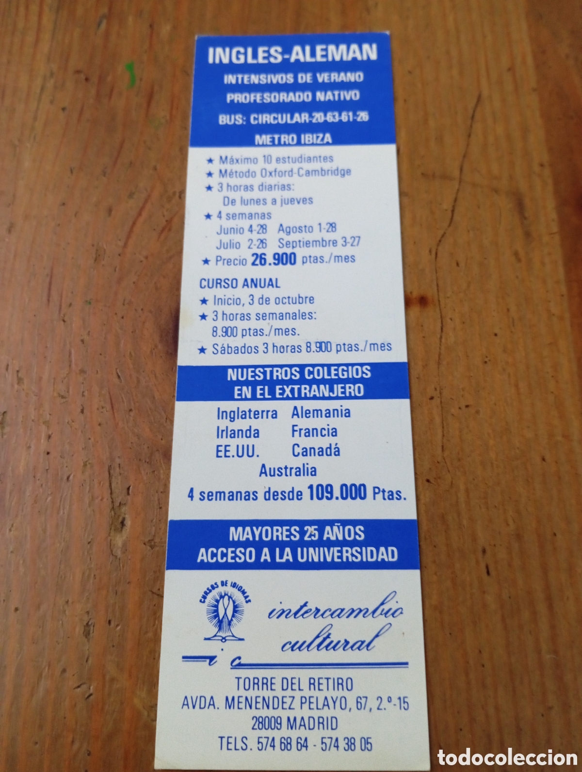 Coleccionismo marcap&aacute;ginas: MARCAP&Aacute;GINAS 1991 CON CALENDARIO - Foto 2