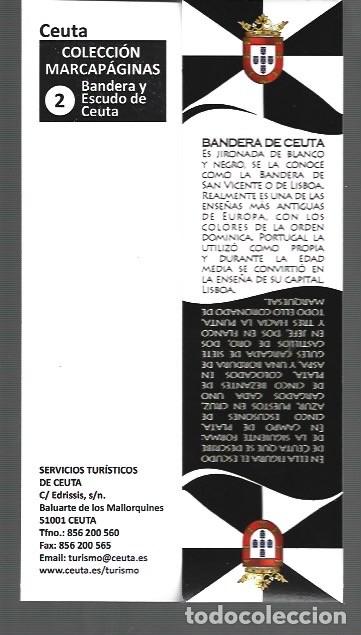 Collectables Bookmark: MARCAP&Aacute;GINAS EDITOR TURISTICOS DE CEUTA TUTULO BANDERA Y ESCUDO DE CEUTA N &ordm; 2
