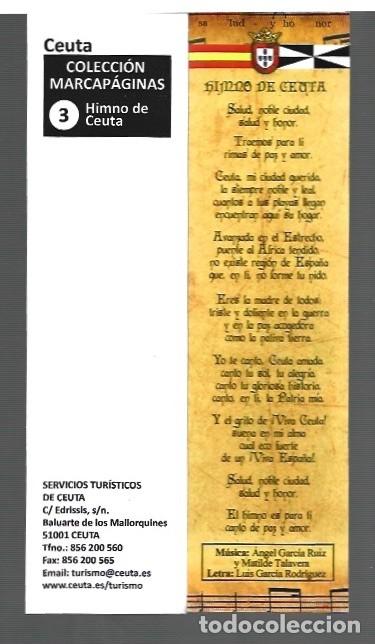 Collectables Bookmark: MARCAP&Aacute;GINAS EDITOR TURISTICOS DE CEUTA TUTULO BANDERA Y HIMNO DE CEUTA N &ordm; 3