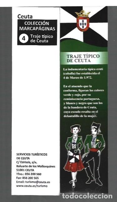 Collectables Bookmark: MARCAP&Aacute;GINAS EDITOR TURISTICOS DE CEUTA TUTULO BANDERA Y TRAJE DE CEUTA DEl N &ordm; 3