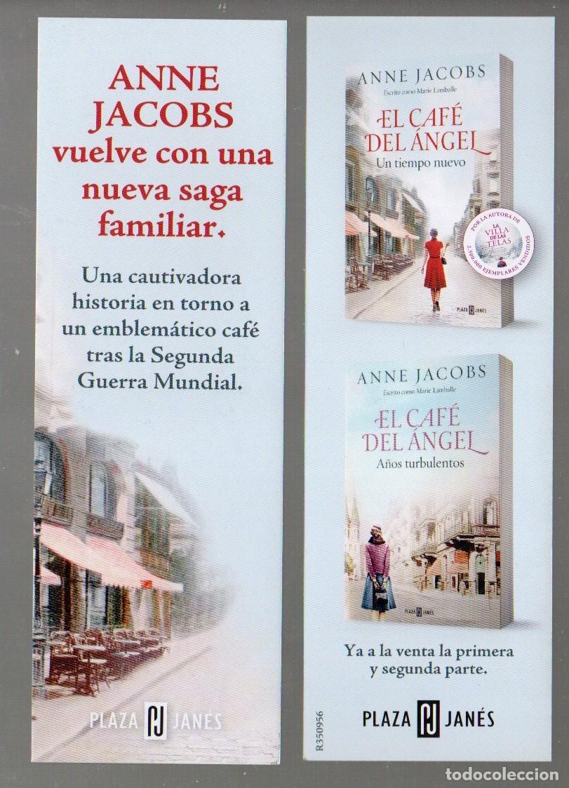 Collectionnisme Marque-pages: MARCAPAGINAS, EL CAFE DEL ANGEL. ANNE JACOBS. PLAZA & JANES.