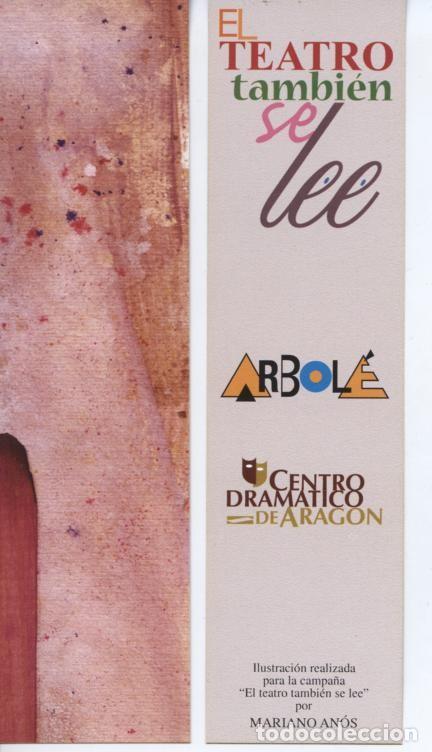Sammeln von Lesezeichen: MARCAPAGINAS PUNT DE LLIBRE - EL TEATRO TAMBIEN SE LEE