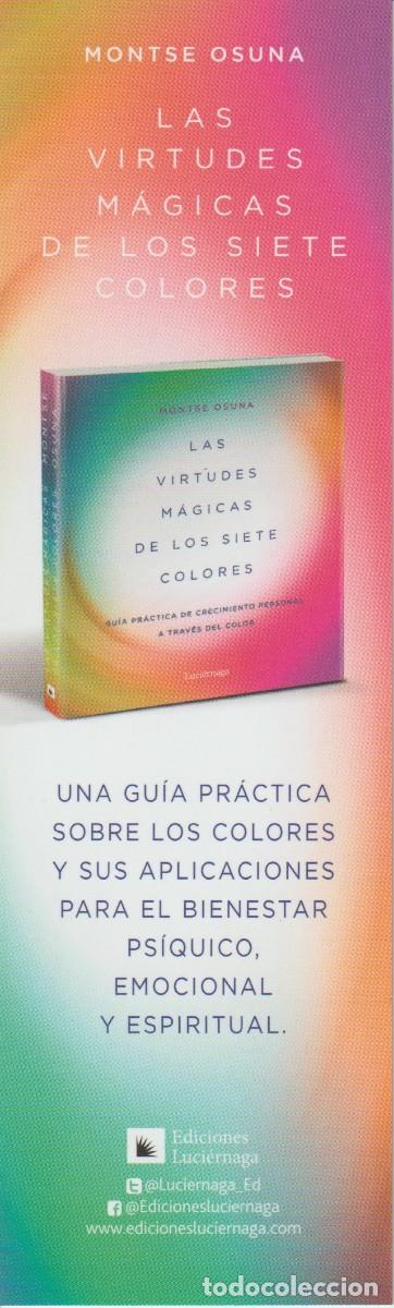 Coleccionismo Marcap&aacute;ginas: MARCAPAGINAS PUNT DE LLIBRE - LAS VIRTUDES MAGICAS DE LOS SIETE COLORES. MONTSE OSUNA - ED. LUCIERNA