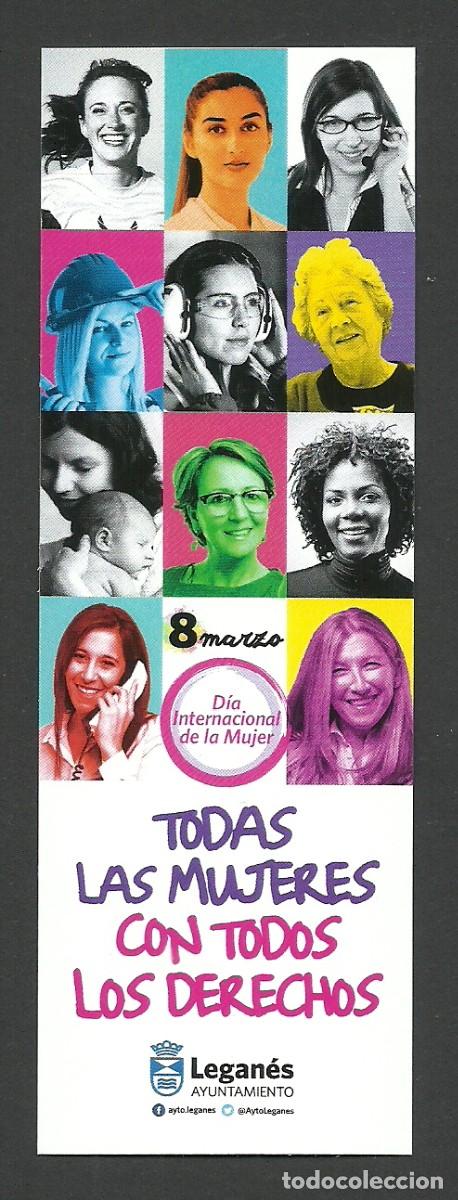 Collectables Bookmark: Marcap&aacute;ginas - 8 de Marzo D&iacute;a Internacional de la Mujer - Feminismo - Ayuntamiento de Legan&eacute;s