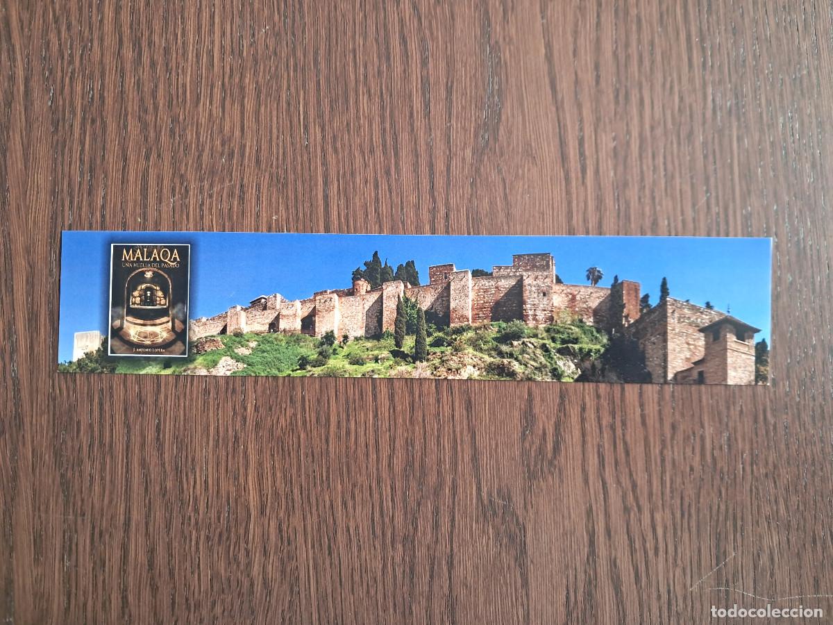 Collectables Bookmark: marcap&aacute;ginas, Malaqa, una huella del pasado, Juan A. Lopera.vista panor&aacute;mia Alcazaba de M&aacute;laga.