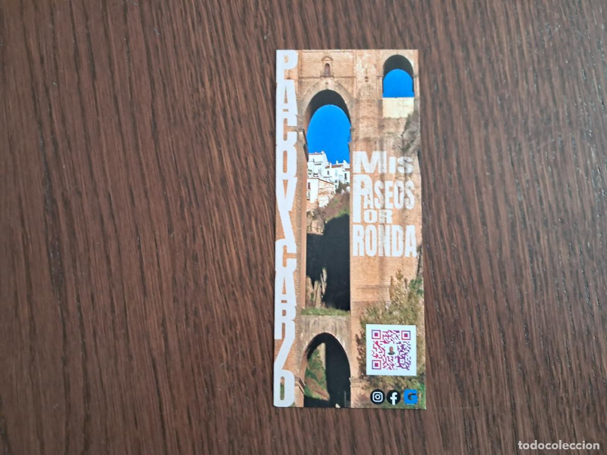 Coleccionismo Marcap&aacute;ginas: marcap&aacute;ginas, punto de libro, Mis paseos por Ronda, Paco Vicario.