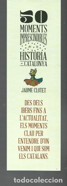 Coleccionismo Marcap&aacute;ginas: MARCAP&Aacute;GINAS EDICION DE COUMNA 50 MOMENTS IMPRECINDIBLES HISTORIA CATALUNYA