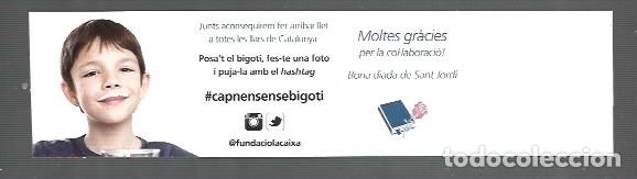 Coleccionismo Marcap&aacute;ginas: MARCAP&Aacute;GINAS EDITOR FUNDACION LA CAIXA CAP NEN SENSE BIGOTI