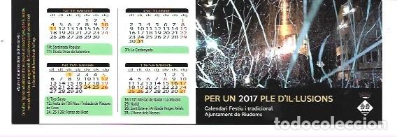 Coleccionismo Marcap&aacute;ginas: MARCAP&Aacute;GINAS EDITOR DE PER UN 2017 PLE D;IL LUSIONS AJUNTAMENT DE RIUDOMS
