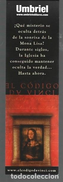 Collectables Bookmark: MARCAP&Aacute;GINAS DE EDITOR UMBRIEL EL C&Oacute;DIGO DA VINCI