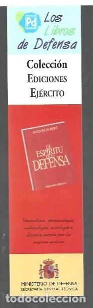 Collectables Bookmark: MARCAP&Aacute;GINAS DE EDITOR MIMISTERIO DE DEFEBSA PD LOS LLIBROS DE DEFENSA