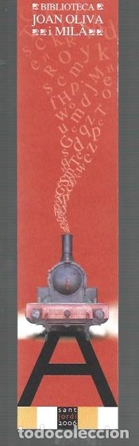 Coleccionismo Marcap&aacute;ginas: MARCAP&Aacute;GINAS EDICI&Oacute;N DE BIBLIOTECA JOAN OLIVA I MILA VILANOVA I LA GELTRU