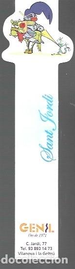 Collectables Bookmark: MARCAP&Aacute;GINAS EDICI&Oacute;N DE GENIL EN LA DIADA DE JORDI EL A&Ntilde;O 1971