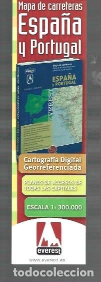 Collectables Bookmark: MARCAP&Aacute;GINAS EDICI&Oacute;N DE EVEREST MAPA DE CARRETERAS DE ESPA&Ntilde;A Y PORTUGAL
