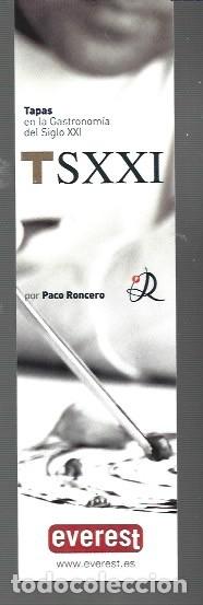 Collectables Bookmark: MARCAP&Aacute;GINAS EDICI&Oacute;N DE EVEREST TAPAS EN LA GASTRONOMIA EL SIGLO XXI