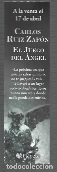 Collectables Bookmark: MARCAP&Aacute;GINAS EDICI&Oacute;N DE PLANETA EL JUEGO DEL &Aacute;NGEL