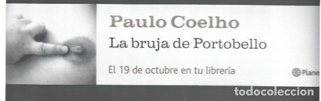 Collectables Bookmark: MARCAP&Aacute;GINAS EDICI&Oacute;N DE PLANETA LA BRUJA DE PORTOBELLO