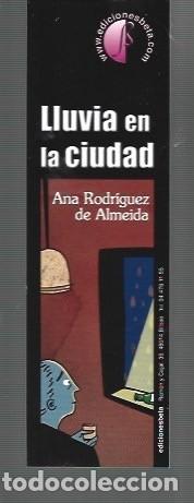 Collectables Bookmark: MARCAP&Aacute;GINAS DE EDICIONES BETA LLUVIA EN LA CIUDAD