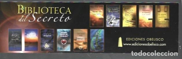 Collectables Bookmark: MARCAP&Aacute;GINAS EDICI&Oacute;N DE OBELISCO BIBLIOTECA DEL SECRETO