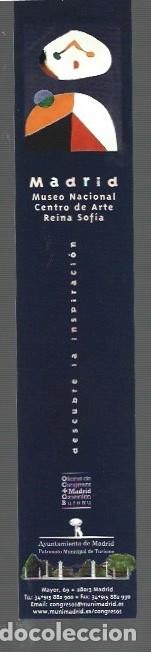 Collectables Bookmark: MARCAP&Aacute;GINAS DE EDITOR DE MUSEOS DE MADRID MUSEO NACIONAL REINA SOFIA