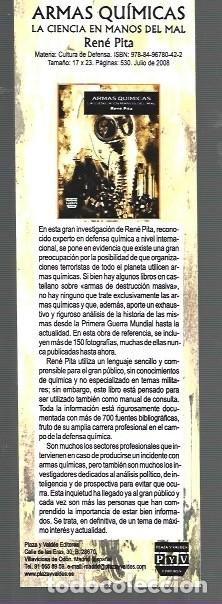 Collectables Bookmark: MARCAP&Aacute;GINAS DE EDITOR DE PvV ARMAS QUIMICAS