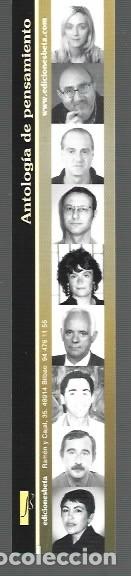 Collectables Bookmark: MARCAP&Aacute;GINAS DE EDITOR DE ANTOLOGIA DE PENSAMIENTO