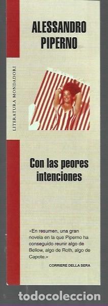 Collectables Bookmark: MARCAP&Aacute;GINAS EDICI&Oacute;N DE MONDADORI CON LAS PEORES INTENCIONES