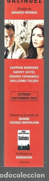 Collectables Bookmark: MARCAP&Aacute;GINAS EDICI&Oacute;N DE MONDADORI EL MISTERIO GALINDEZ