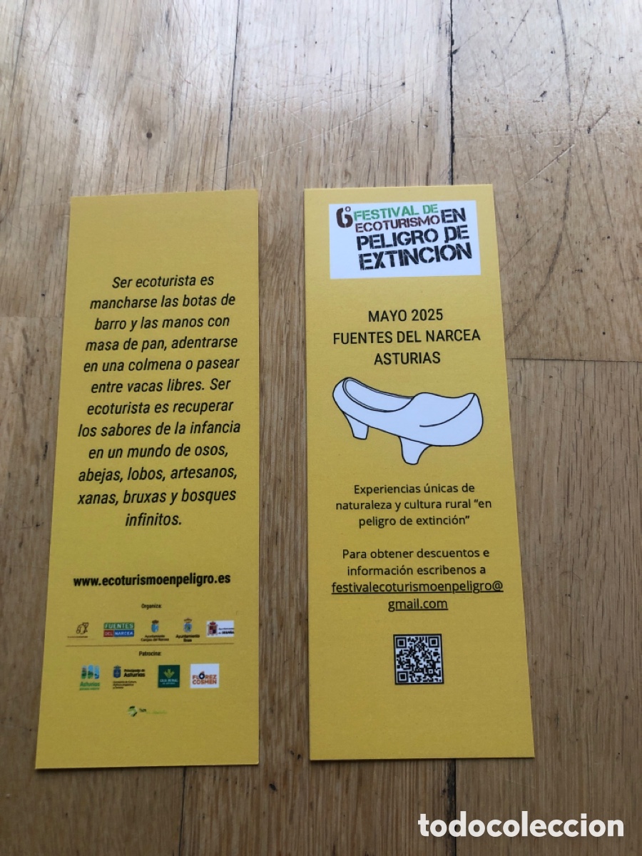 Collectables Bookmark: Marcap&aacute;ginas Festival Ecoturismo. Fuentes del Narcea. Asturias. Turismo. ASM