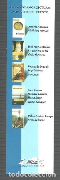 Sammeln von Lesezeichen: MARCAP&Aacute;GINAS EDICI&Oacute;N DE P&Aacute;GINAS DE ESPUMA PARA VIVIR DEL CUENTO