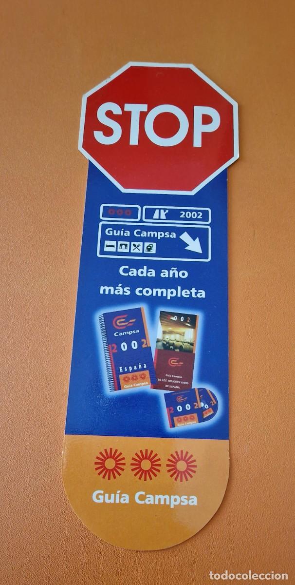 Sammeln von Lesezeichen: Marcap&aacute;ginas gu&iacute;a campsa 2002, con adhesivos se&ntilde;alizadores