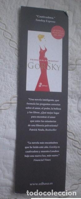 Coleccionismo marcap&aacute;ginas: marcap&aacute;ginas Gorsky editorial Edhasa - Foto 2