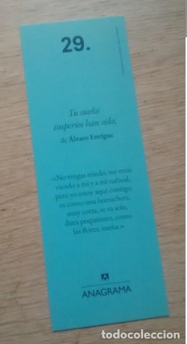 Coleccionismo marcap&aacute;ginas: marcap&aacute;ginas sue&ntilde;o imperios, editorial Anagrama 29 - Foto 2