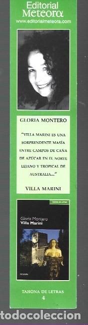 Sammeln von Lesezeichen: MARCAP&Aacute;GINAS EDICI&Oacute;N DE METEORO GLORIA MONTERO TAHONA DE LETRAS N&ordm; 4