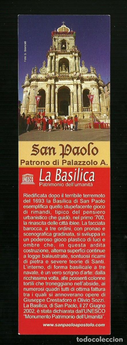 Collectionnisme Marque-pages: Segnalibro Religioso - San Paolo patrono di Palazzolo