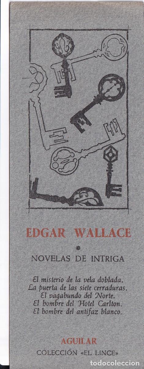Coleccionismo marcap&aacute;ginas: MARCAPAGINAS EDGAR WALLACE - Foto 1