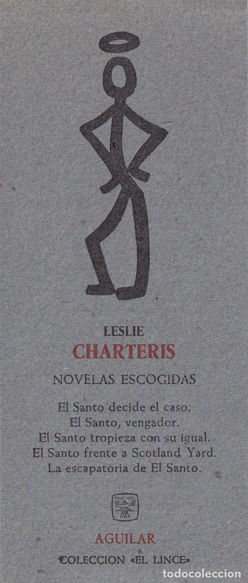 Coleccionismo marcap&aacute;ginas: MARCAPAGINAS LESLIE CHARTERIS - Foto 1