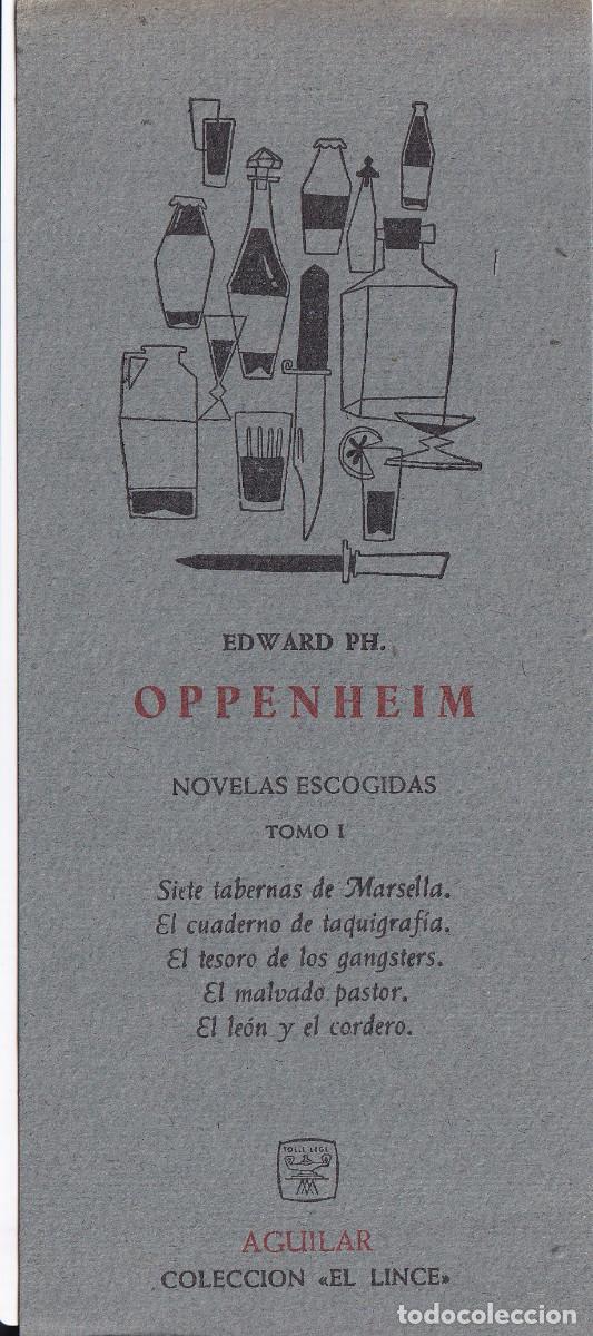 Coleccionismo marcap&aacute;ginas: MARCAPAGINAS EDWARD PIL OPPENHEIM - Foto 1