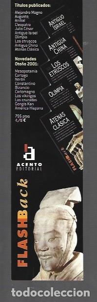 Coleccionismo Marcap&aacute;ginas: MARCAP&Aacute;GINAS EDICI&Oacute;N DE ACENTO FLASH BACK