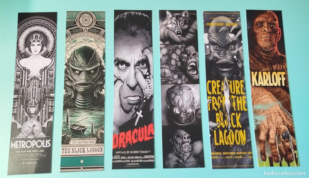 Collectables Bookmark: Coleccion de 6 puntos de libro de cine clasico terror (bloque 3)