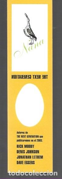 Coleccionismo Marcap&aacute;ginas: MARCAP&Aacute;GINAS EDICI&Oacute;N DE LITERATURA MONDADOR NANA