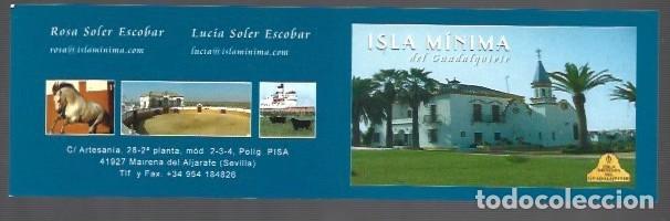 Coleccionismo Marcap&aacute;ginas: MARCAP&Aacute;GINAS EDICI&Oacute;N DE FINCA ISLA MINIMA SEVILLA