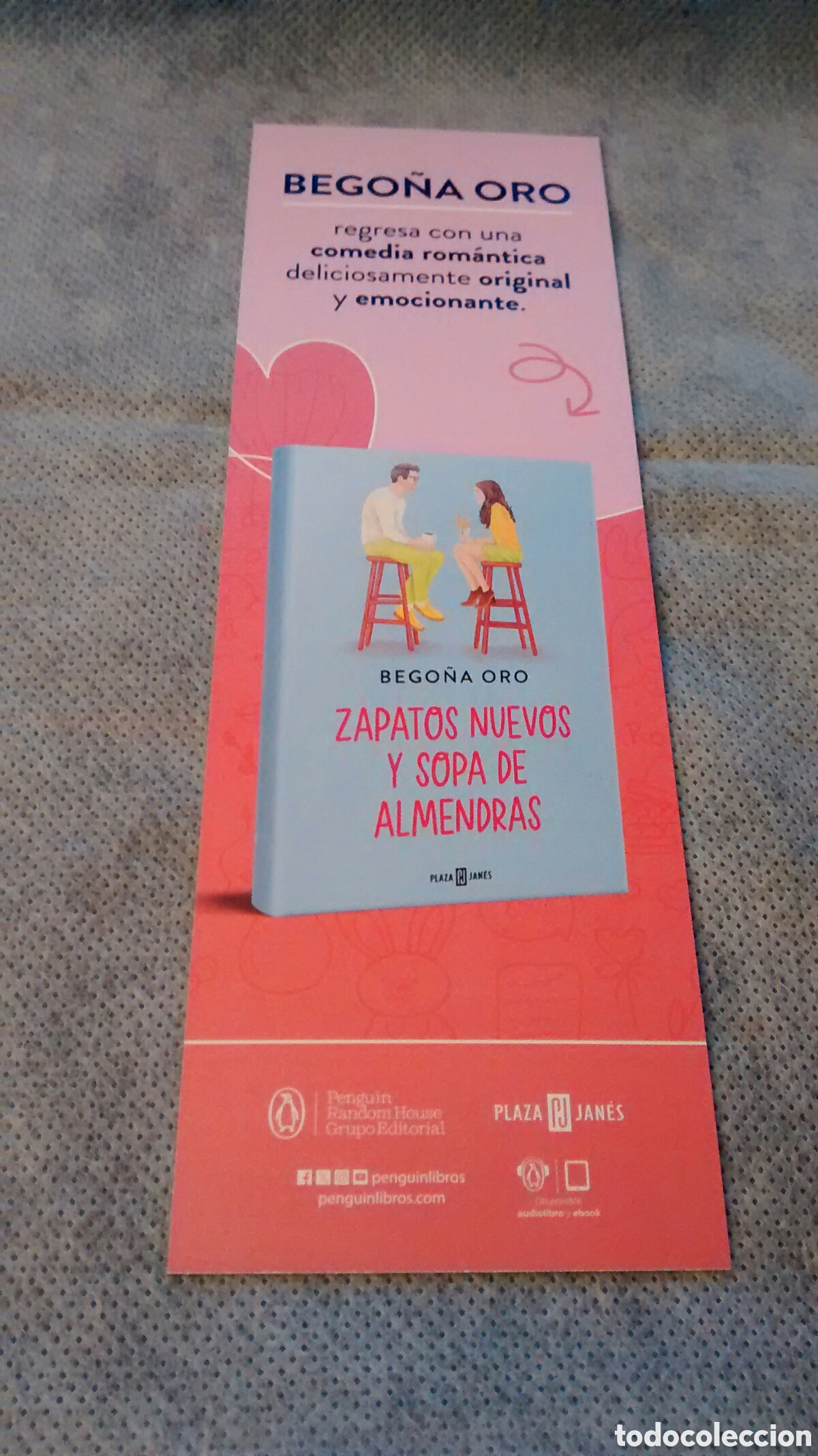 Coleccionismo Marcap&aacute;ginas: MARCAPAGINAS ZAPATOS NUEVOS Y SOPA DE ALMENDRAS-BEGO&Ntilde;A ORO-PLAZA Y JANES