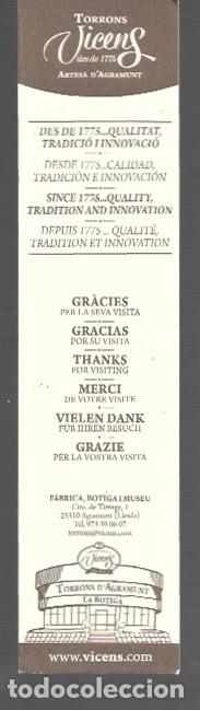 Sammeln von Lesezeichen: MARCAP&Aacute;GINAS EDICI&Oacute;N DE FABRICA DE TURRONES VICENS DE AGRAMUNT