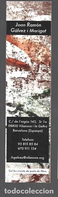 Sammeln von Lesezeichen: MARCAP&Aacute;GINAS EDICI&Oacute;N DE JOAN RAM&Oacute;N G&Aacute;LVEZ I MARIGOT VILANOVA I LA GELTRU