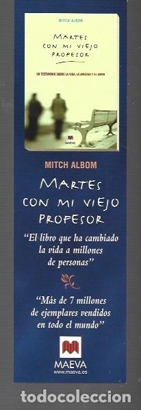 Collectionnisme Marque-pages: MARCAP&Aacute;GINAS EDICI&Oacute;N DE MAEVA LAS CINCO PERSONAS QUE ENCONTRAR&Aacute;S EN EL CIELO