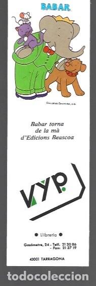 Coleccionismo marcap&aacute;ginas: MARCAP&Aacute;GINAS EDICI&Oacute;N DE BEASCOA BABAR TORNA DE LA M&Aacute; - Foto 1