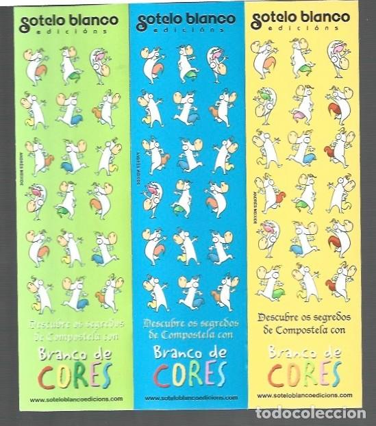 Collectables Bookmark: TRES MARCAP&Aacute;GINAS EDICI&Oacute;N DE SOTE LO BLANCO Y COLOR