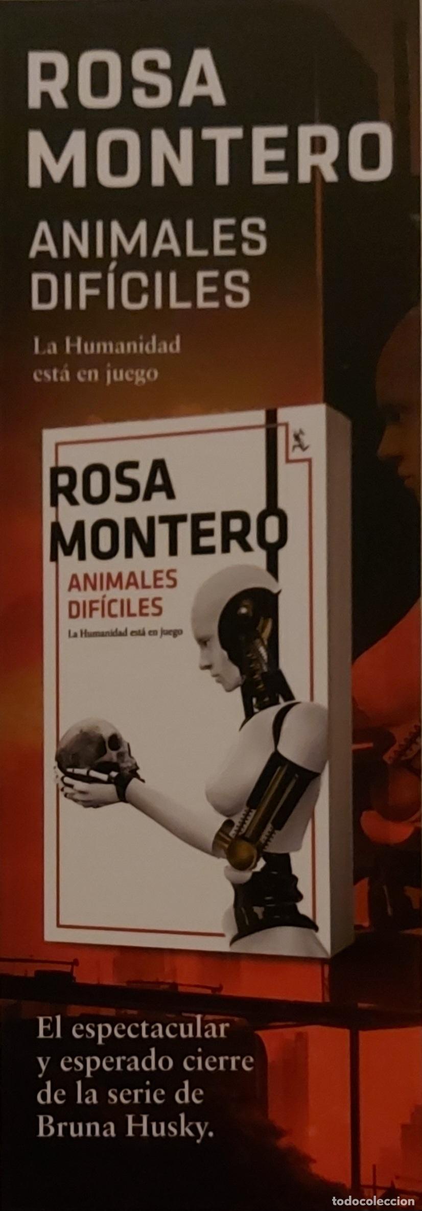 Coleccionismo Marcap&aacute;ginas: MARCAPAGINAS - SEIX BARRAL- ANIMALES DIFICILES - ROSA MONTERO