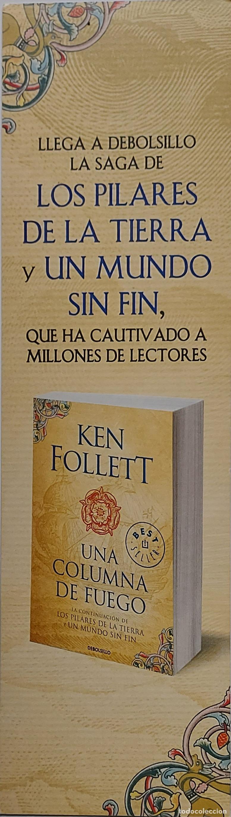 Collectables Bookmark: MARCAPAGINAS - PENGUIN RANDOM HOUSE - KEN FOLLETT - UNA COLUMNA DE FUEGO